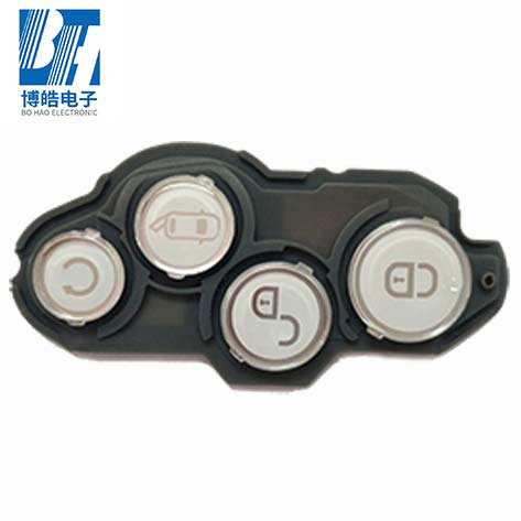 定制汽車遙控鎖硅膠按鍵|汽車鑰匙P+R按鍵開(kāi)模生產(chǎn)